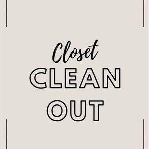 Closet cleanout